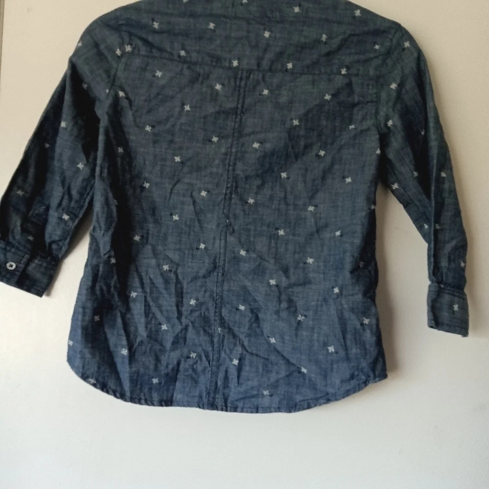 Old Navy Denim Snowflake shirt